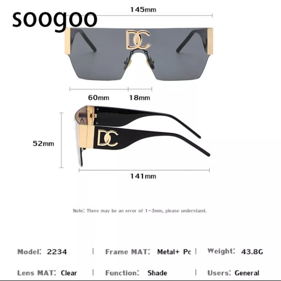 Vintage Square Rimless Sunglasses Women 2022 Fashion Luxury Brand Frameless main image 9
